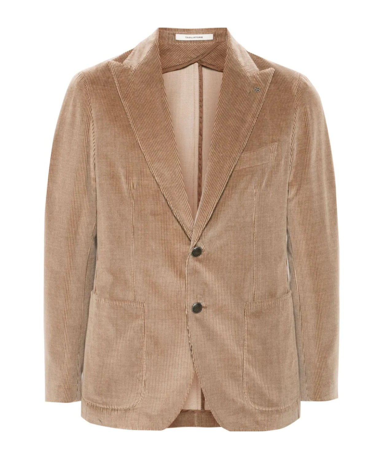 Shop Tagliatore Single-breasted Blazer In Nude