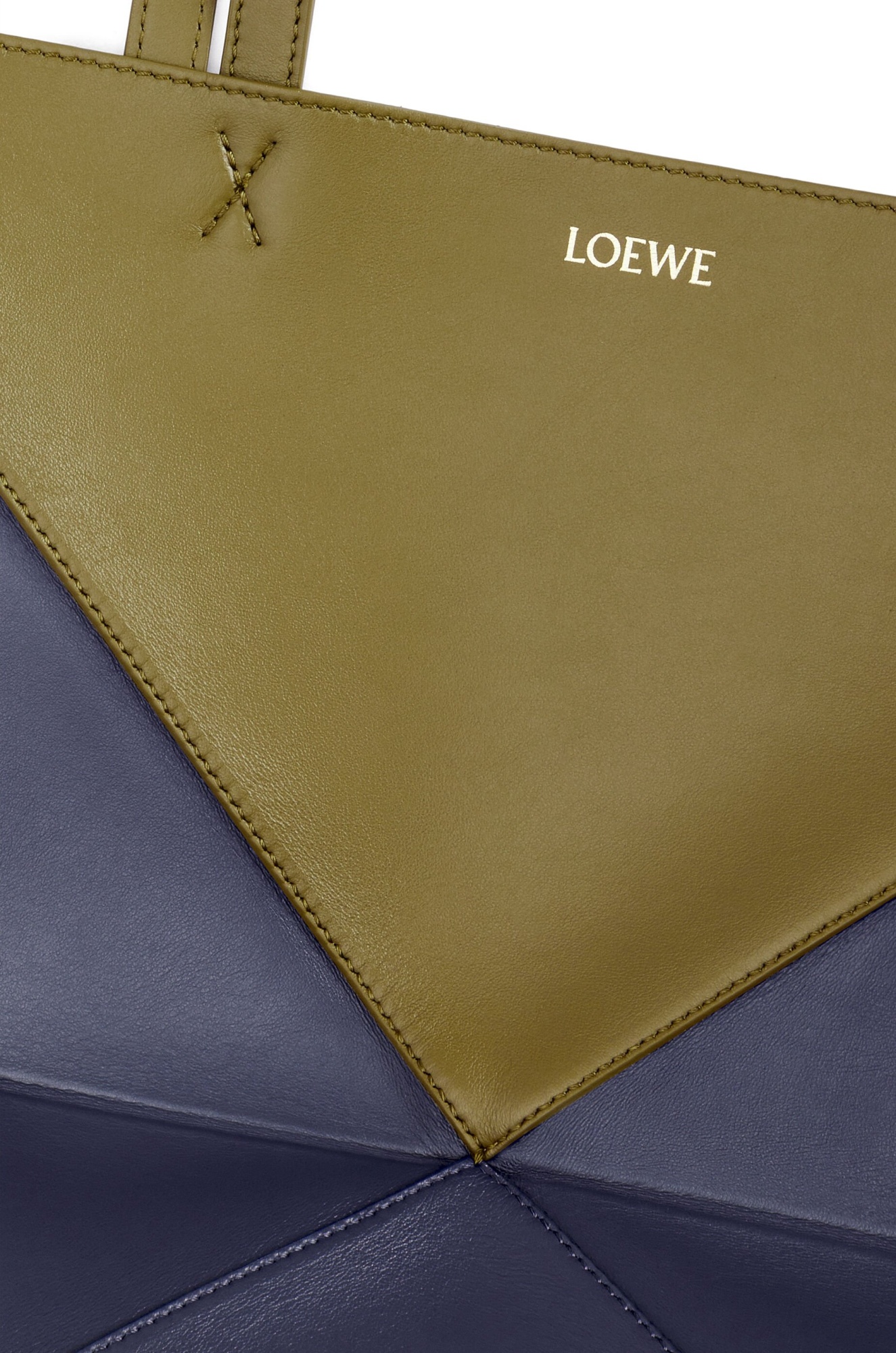 Loewe Puzzle Fold Tote Bicolour M-tu Nd Female In Black