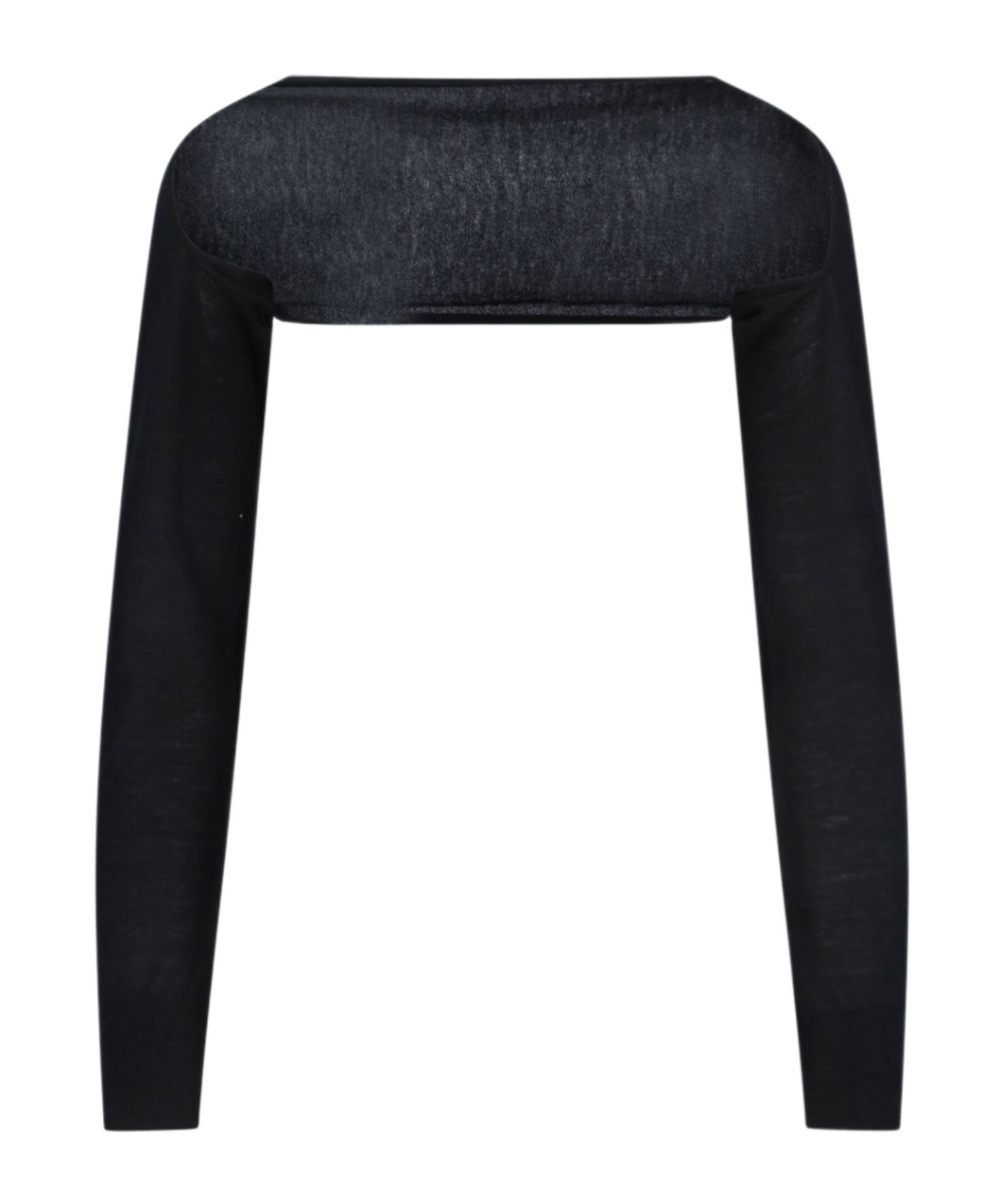 Alaïa Fitted Cashmere Cover-up With Round Neckline In Black