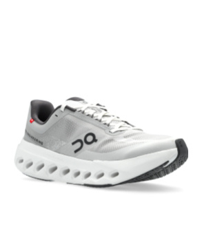 On Running Cloudsurfer Next Wide Running Shoes In Glacier/white In White