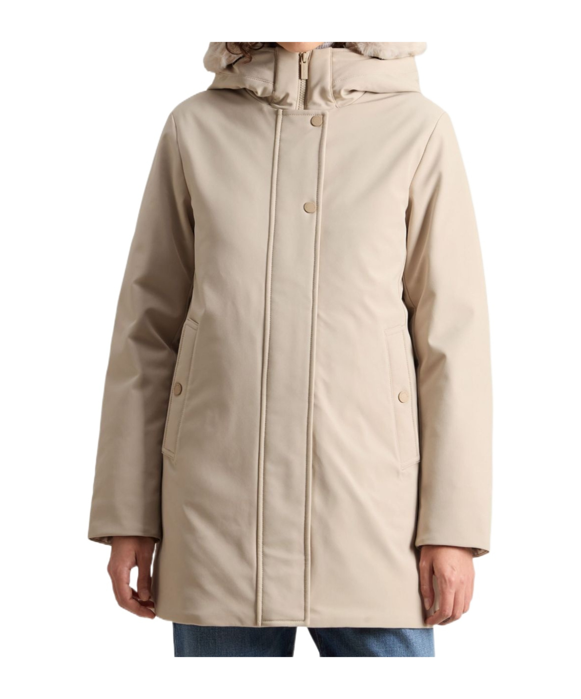 Woolrich Firth Parka In Nude