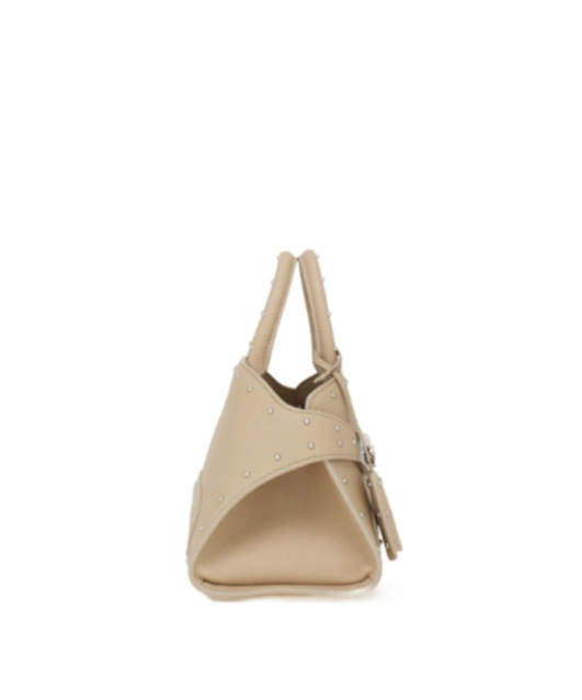 Ferragamo Large Hug Tote With Spike Embellished In Multi