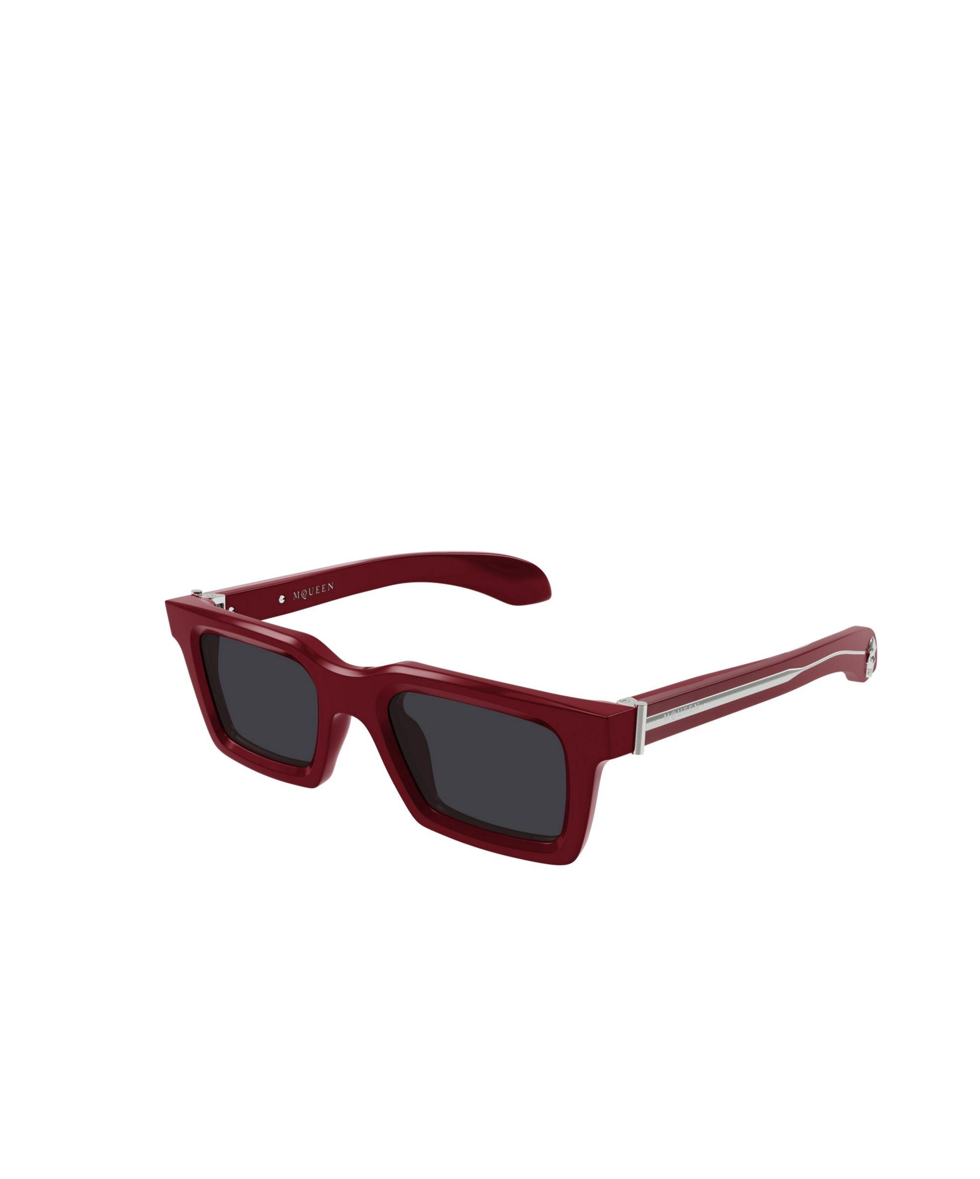 Alexander Mcqueen Eyewear Rectangular Frame Sunglasses In Red