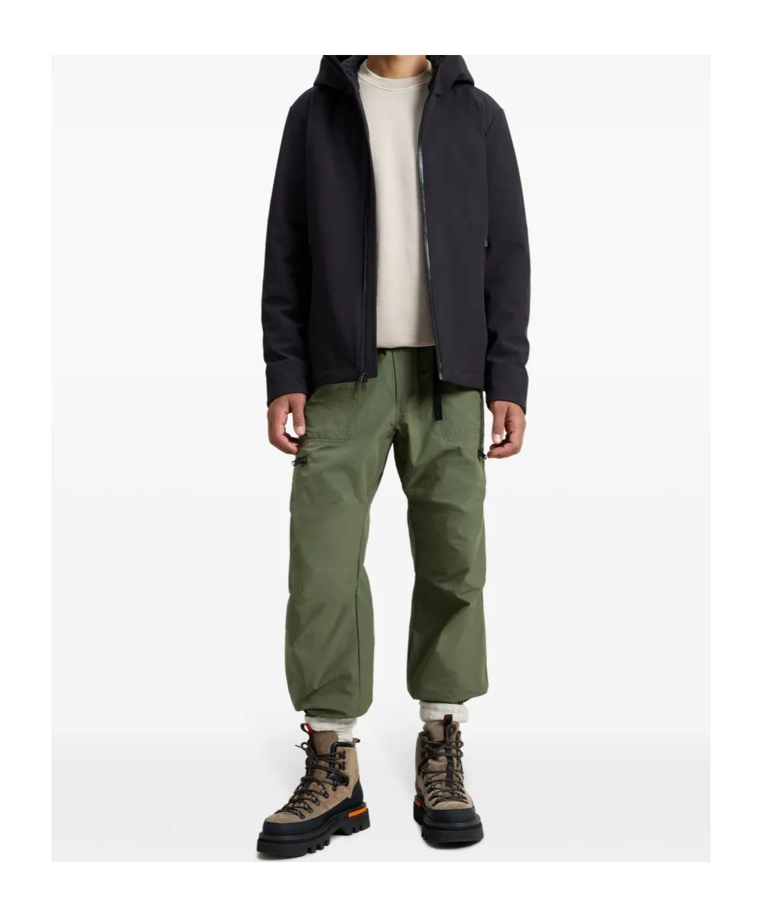 Woolrich Pacific Jacket In Black Softshell In Black