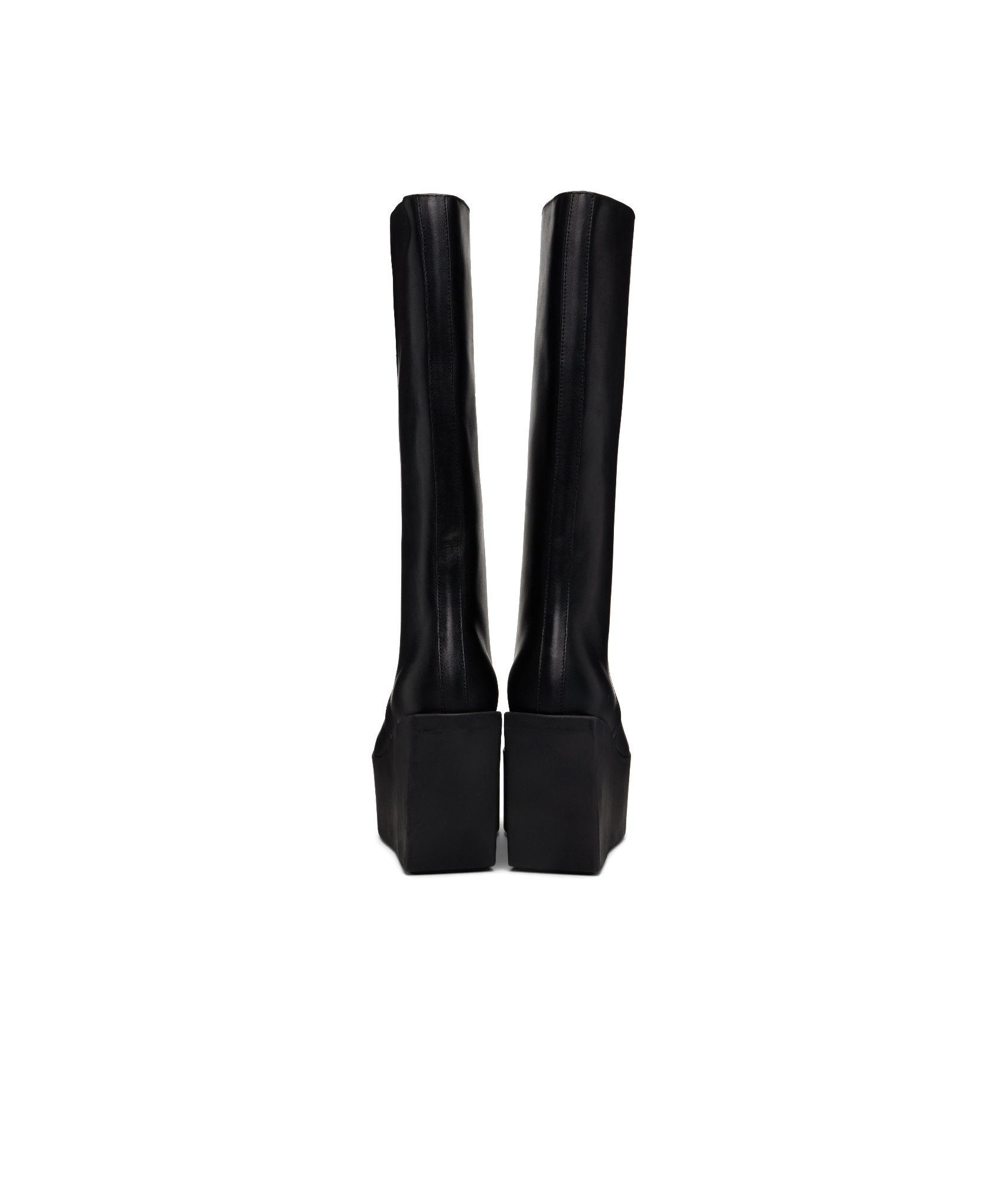 Rick Owens Square-toed Boots In Black