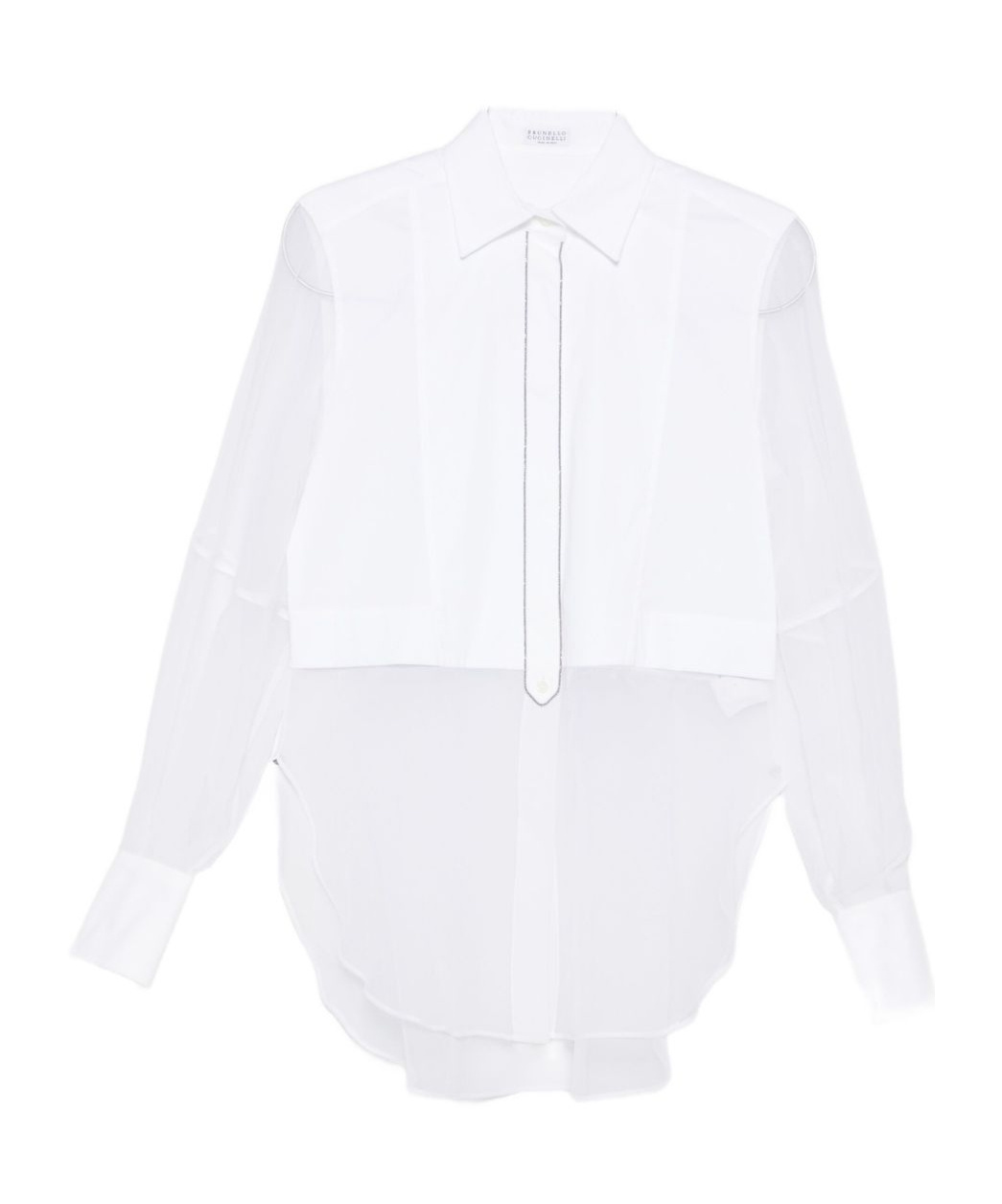 Brunello Cucinelli Long-sleeved Shirt In White