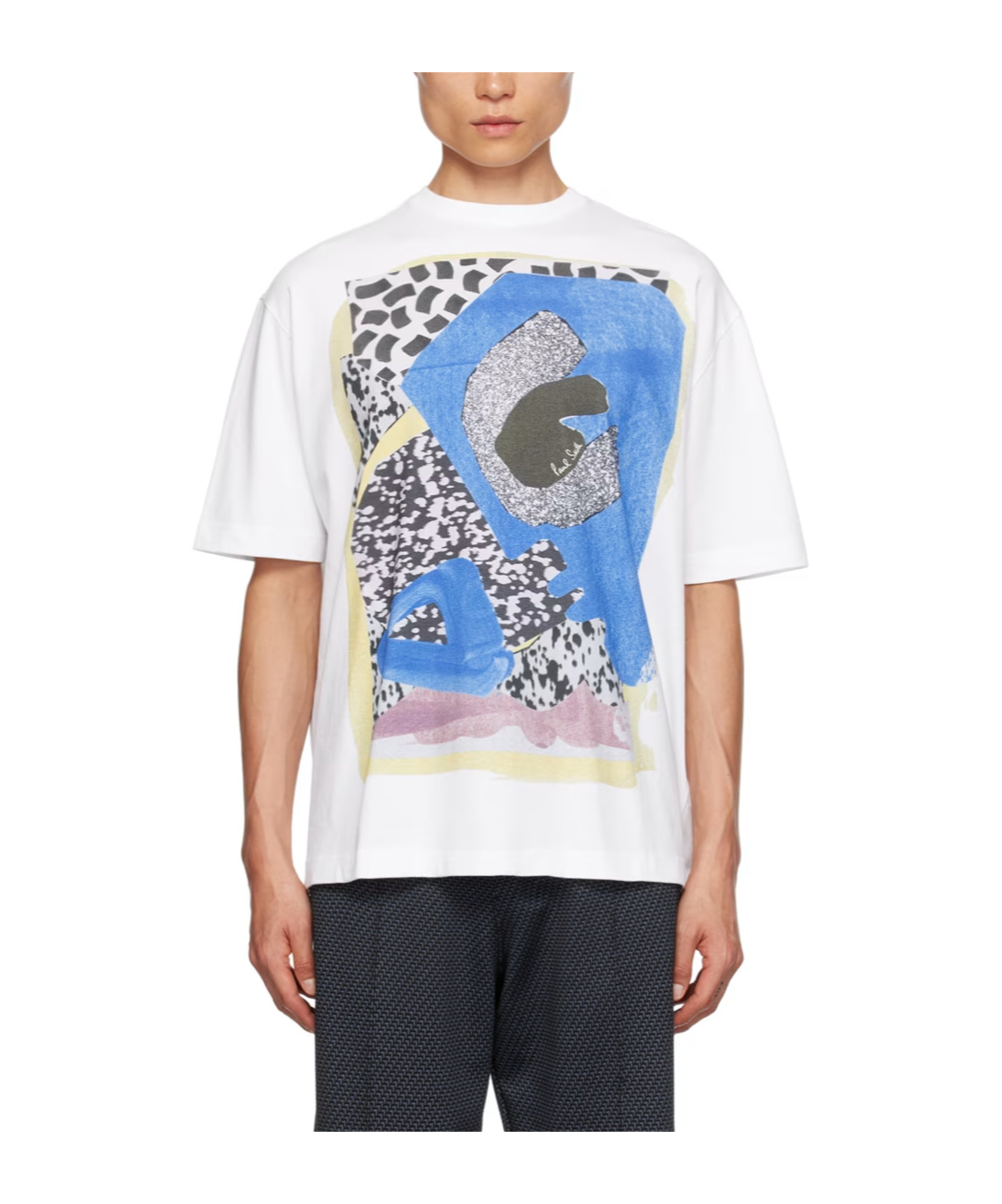 Shop Paul Smith Graphic-print Cotton T-shirt In White