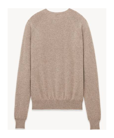Saint Laurent Cassandre Cashmere Sweater In Nude