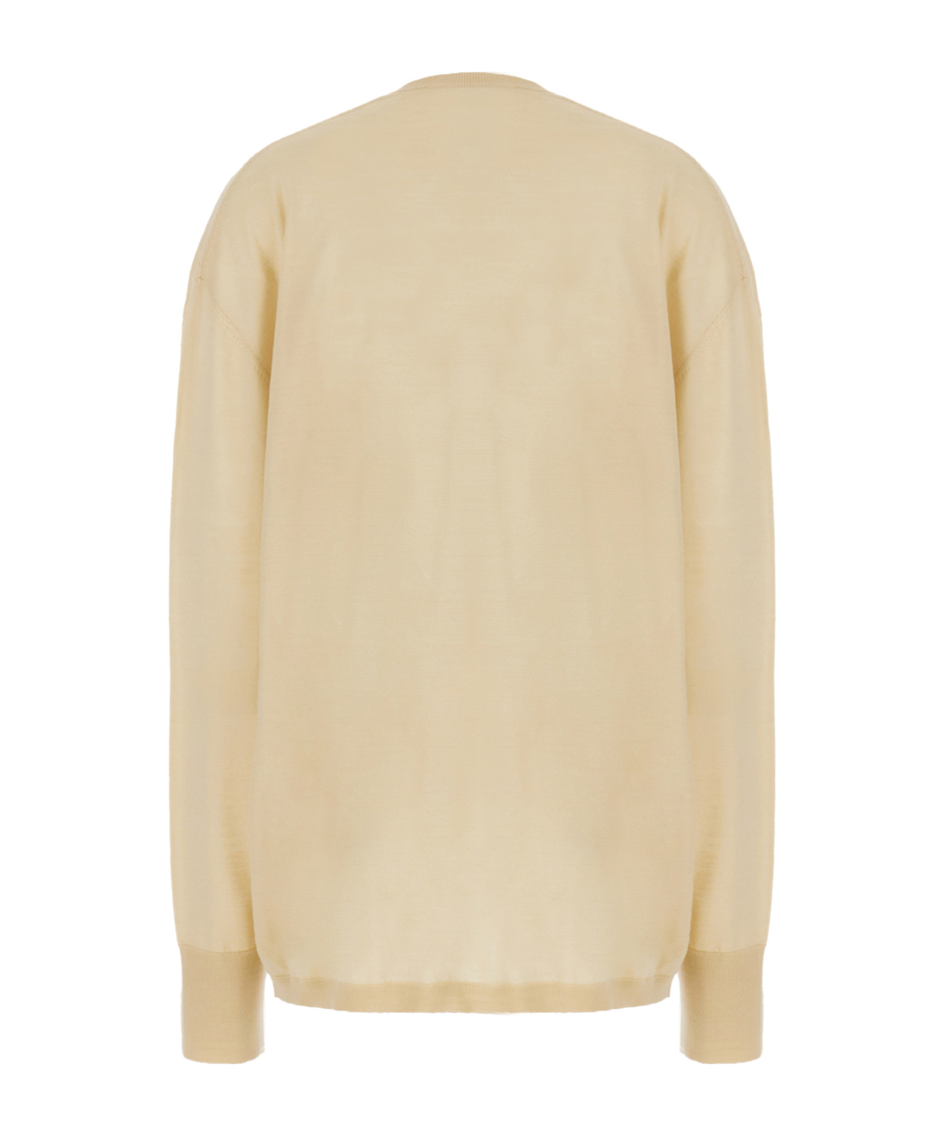 Shop Quira Long-sleeved Sweater In Nude