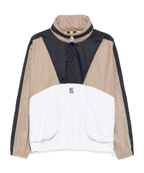 K-way Colour-block Jacket In White