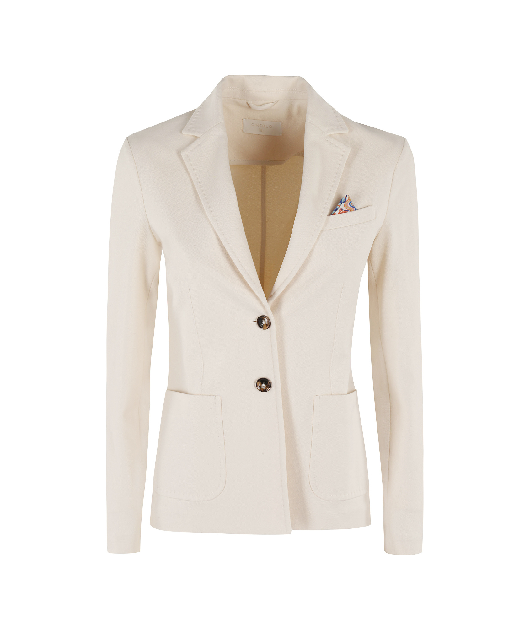 Shop Circolo 1901 Single-breasted Blazer In White