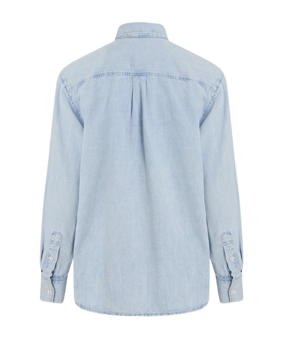 Calvin Klein Ls Lw Denim Shirt In Blue