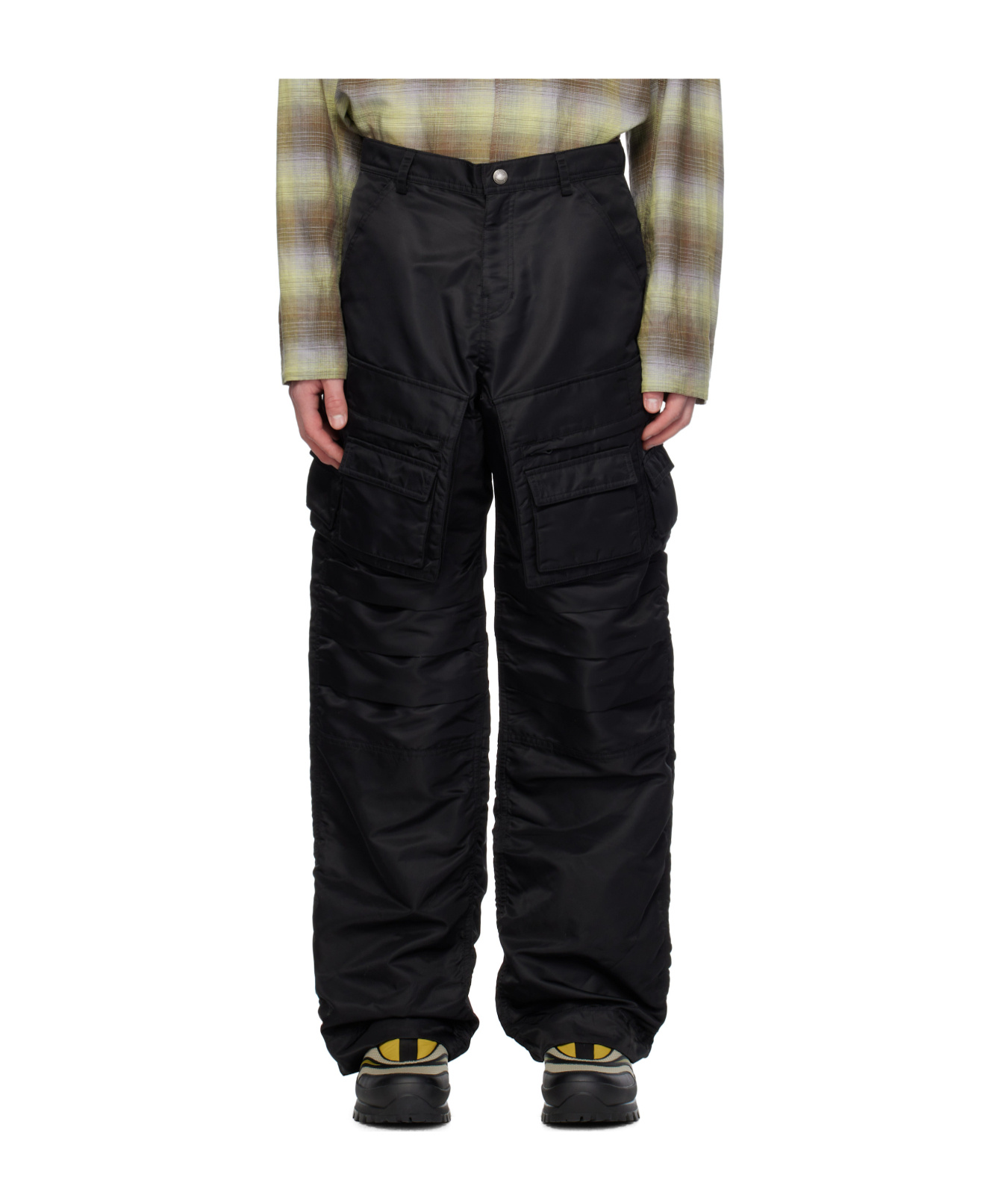 Andersson Bell Black Pocket Cargo Pants In Black