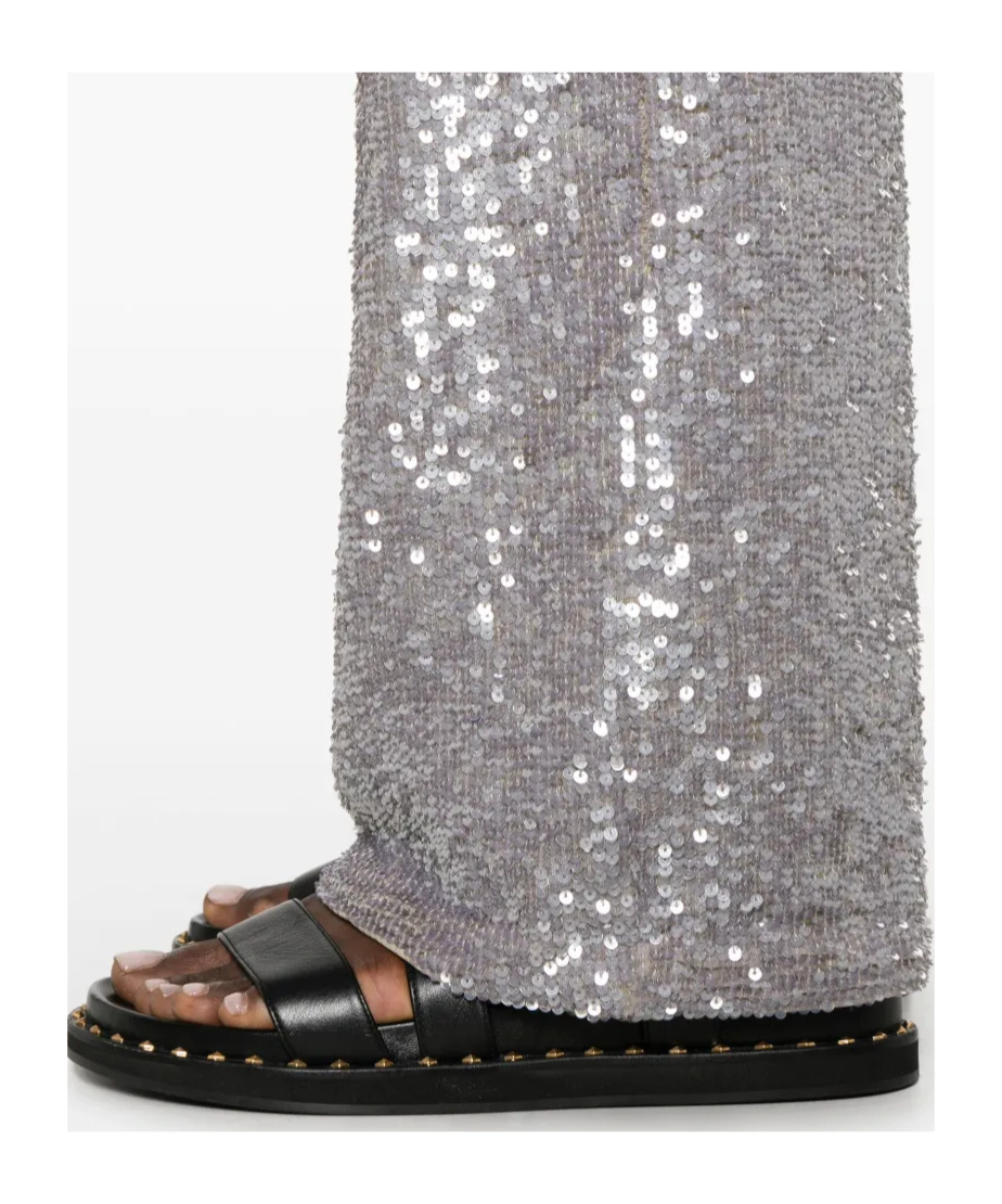 P.a.r.o.s.h Silver Gong Straight-leg Trousers