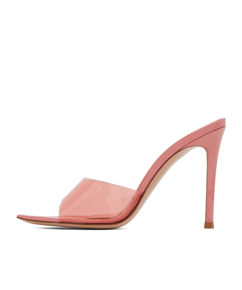 Gianvito Rossi Elle 115mm Mules In Pink