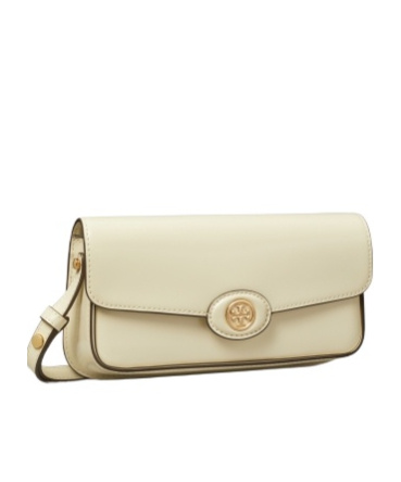 Shop Tory Burch Robinson Spazzolato Cross Body Bag In Nude