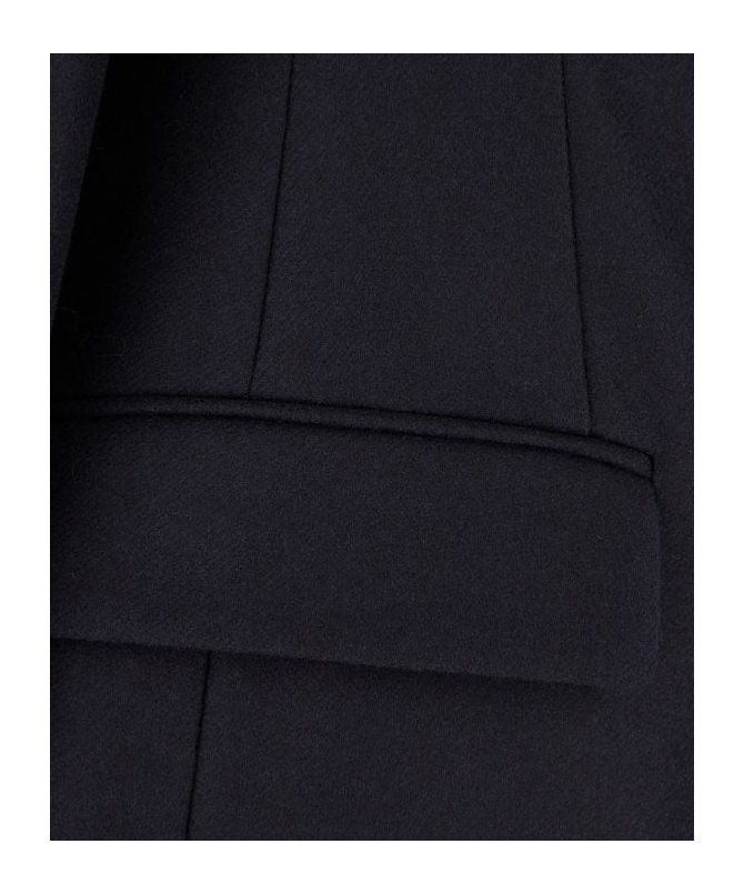 Brunello Cucinelli Wool Coat With Central Back Slit In Black