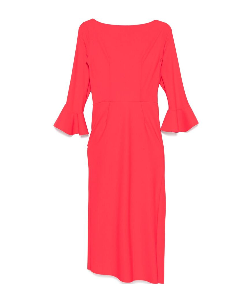 Shop Chiara Boni La Petite Robe Triwan Midi Dress In Orange
