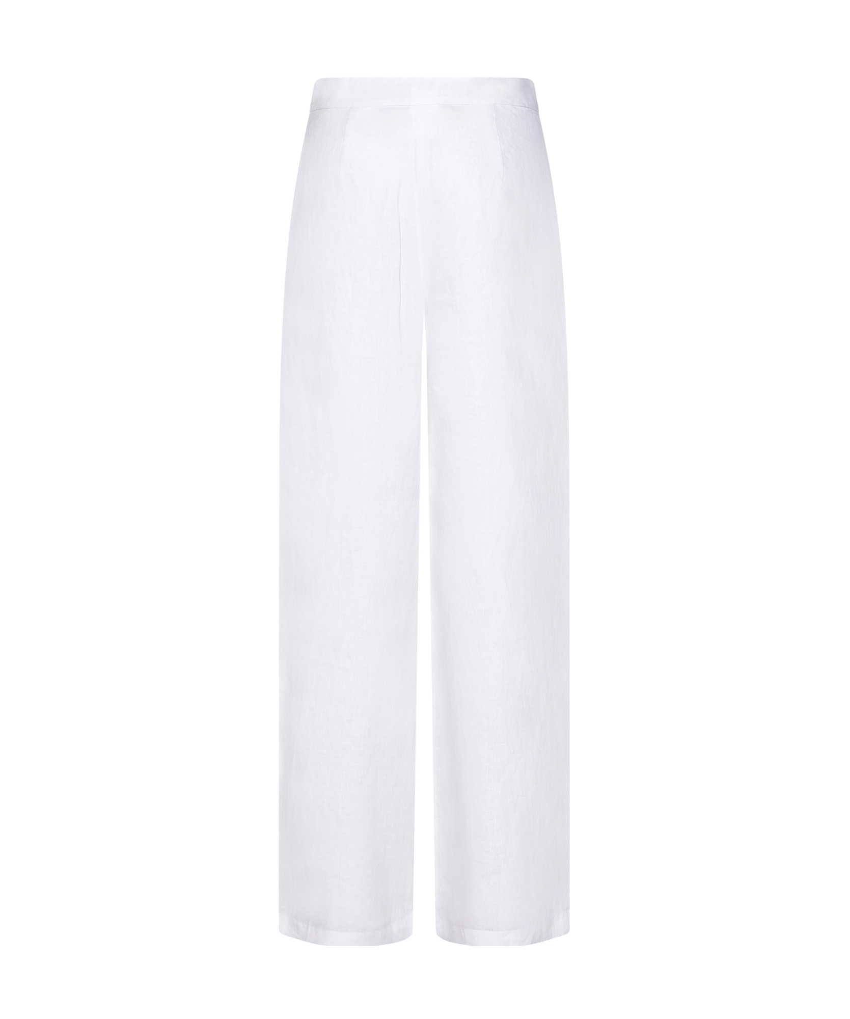 Max Mara Duomo Straight Casual Pants In White