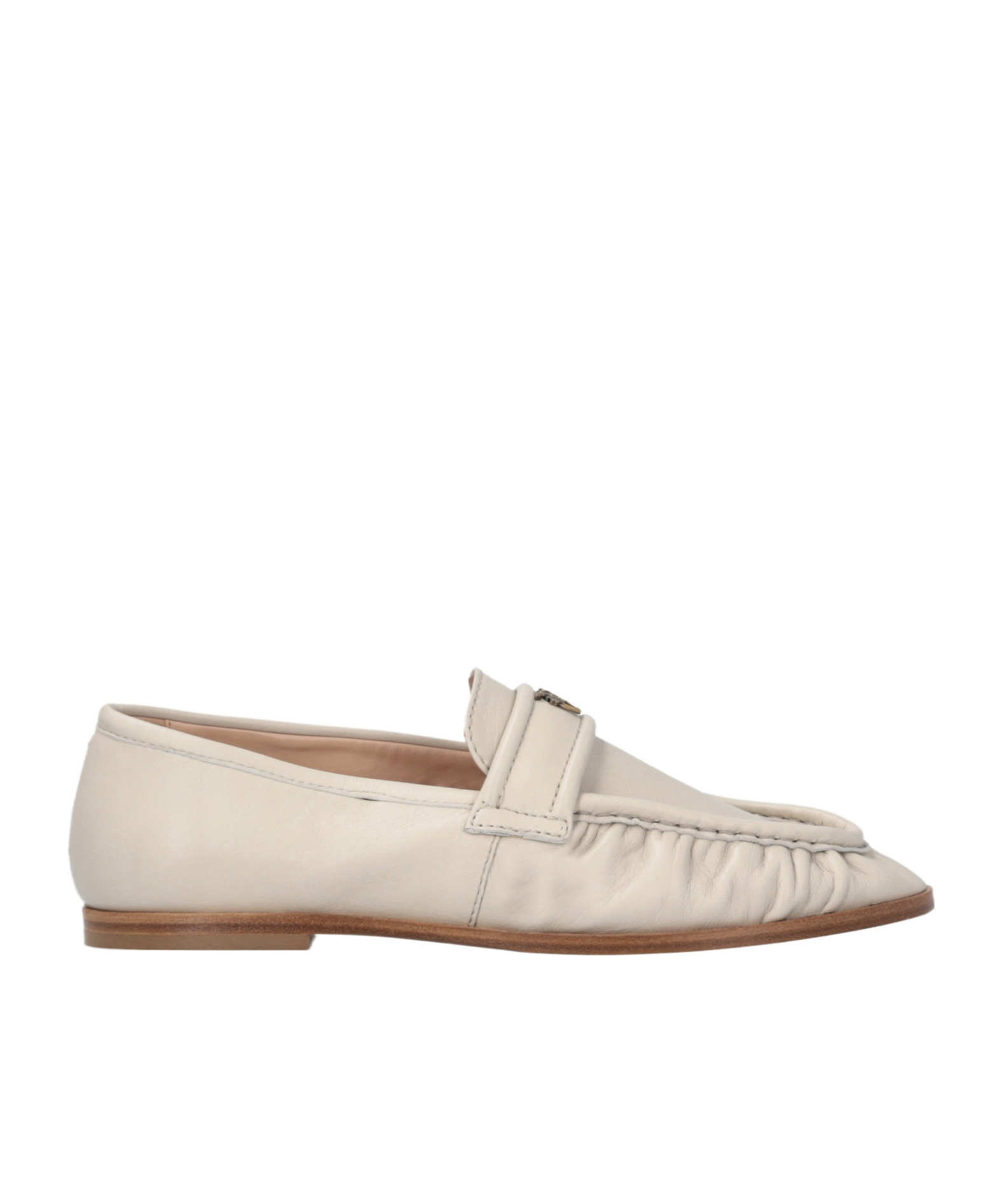 Pinko Logo-plaque Loafers In Brown