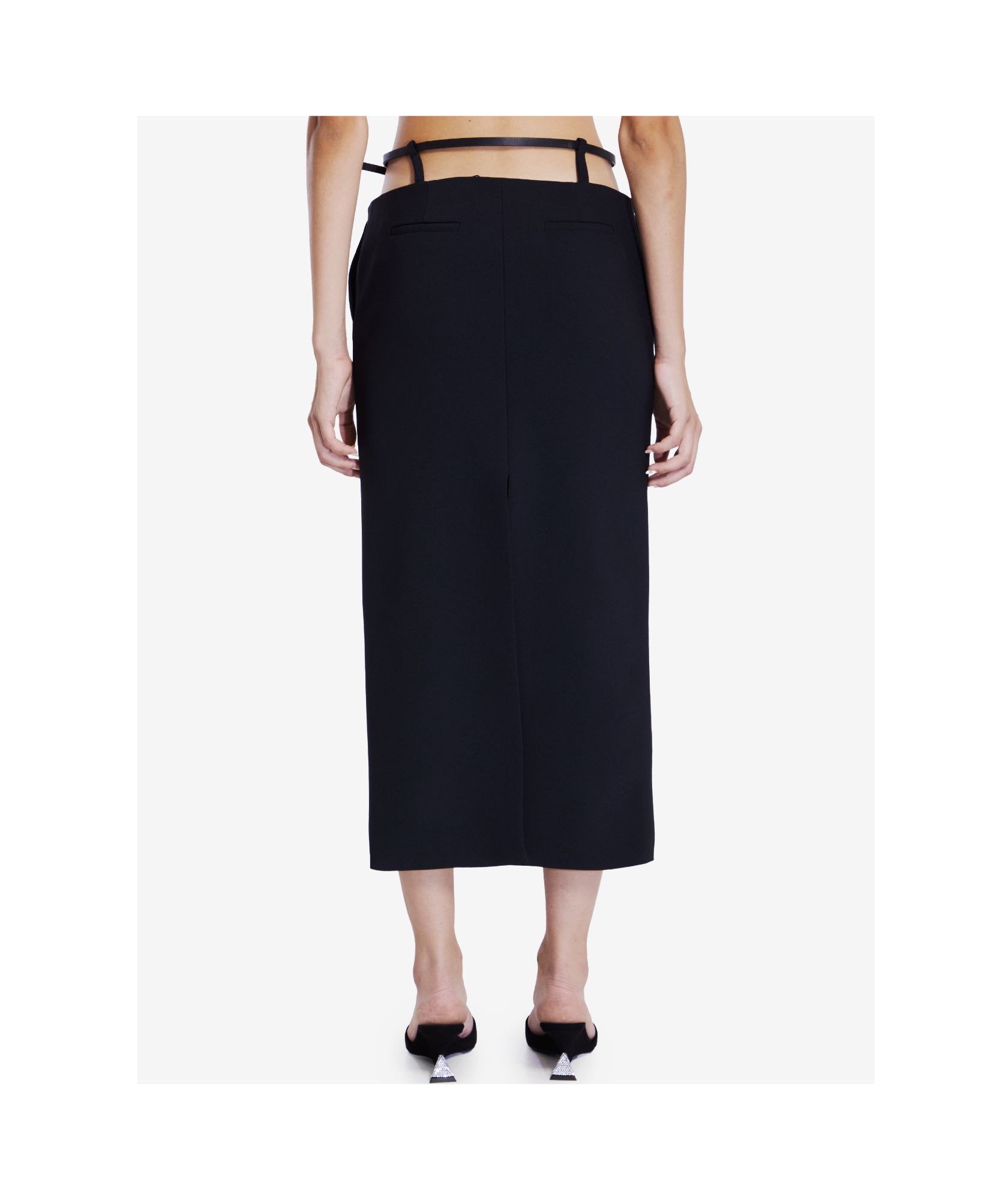 Attico Midi Skirt In Black