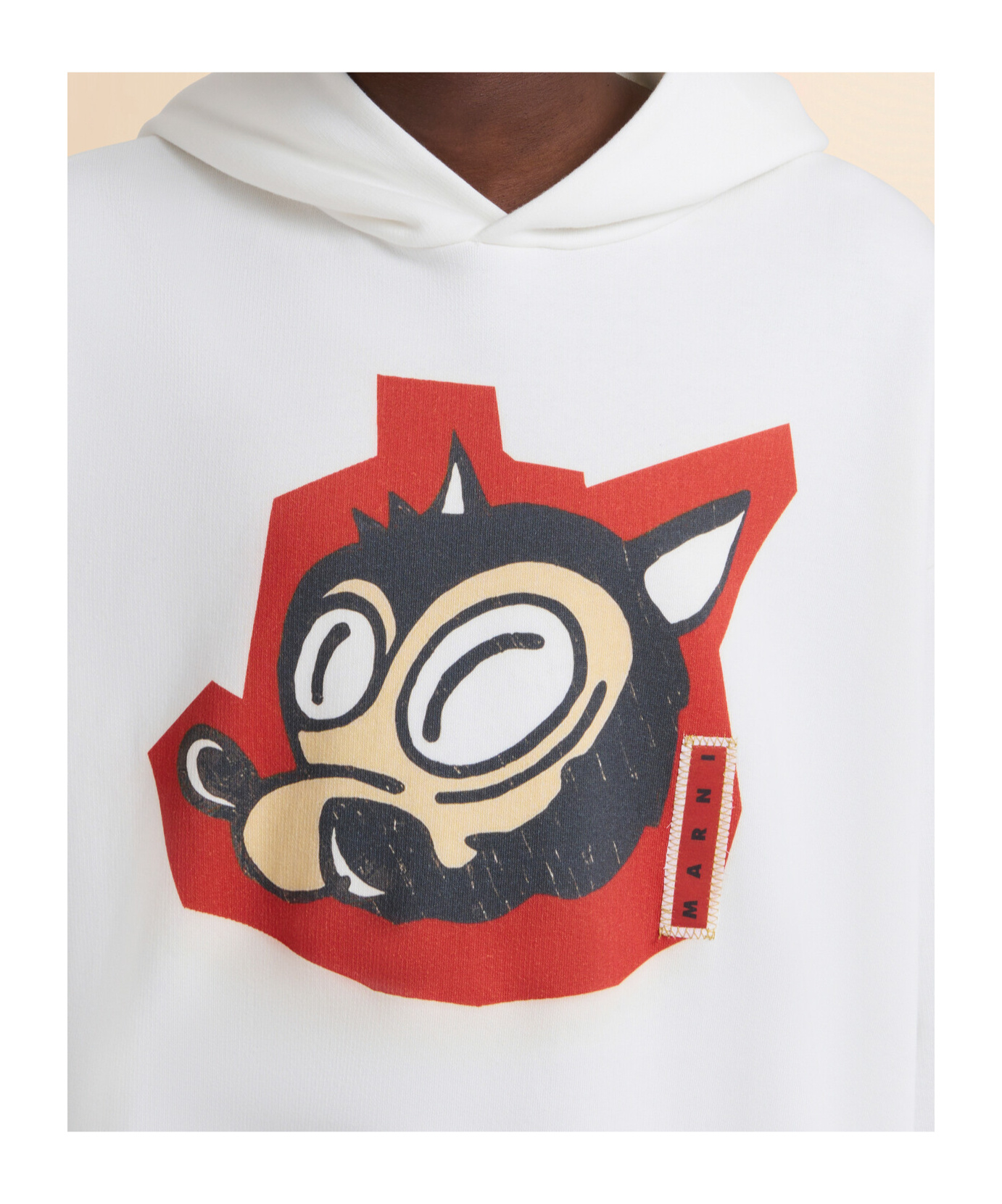 Marni Graphic-print Hoodie In White