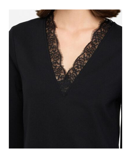Liu •jo Lace Tunic Dress In Black