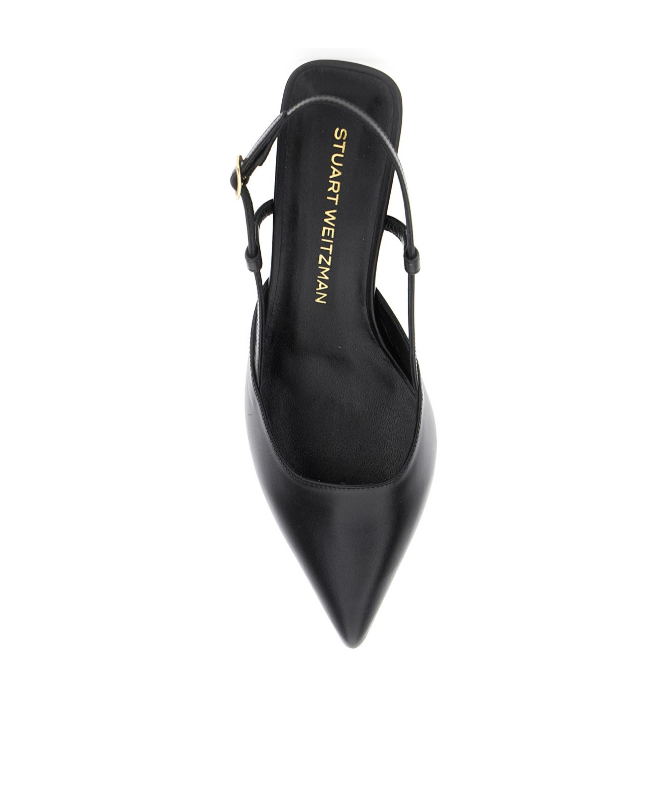 Stuart Weitzman Mid Heel Pointed Toe Sling Back Pumps
