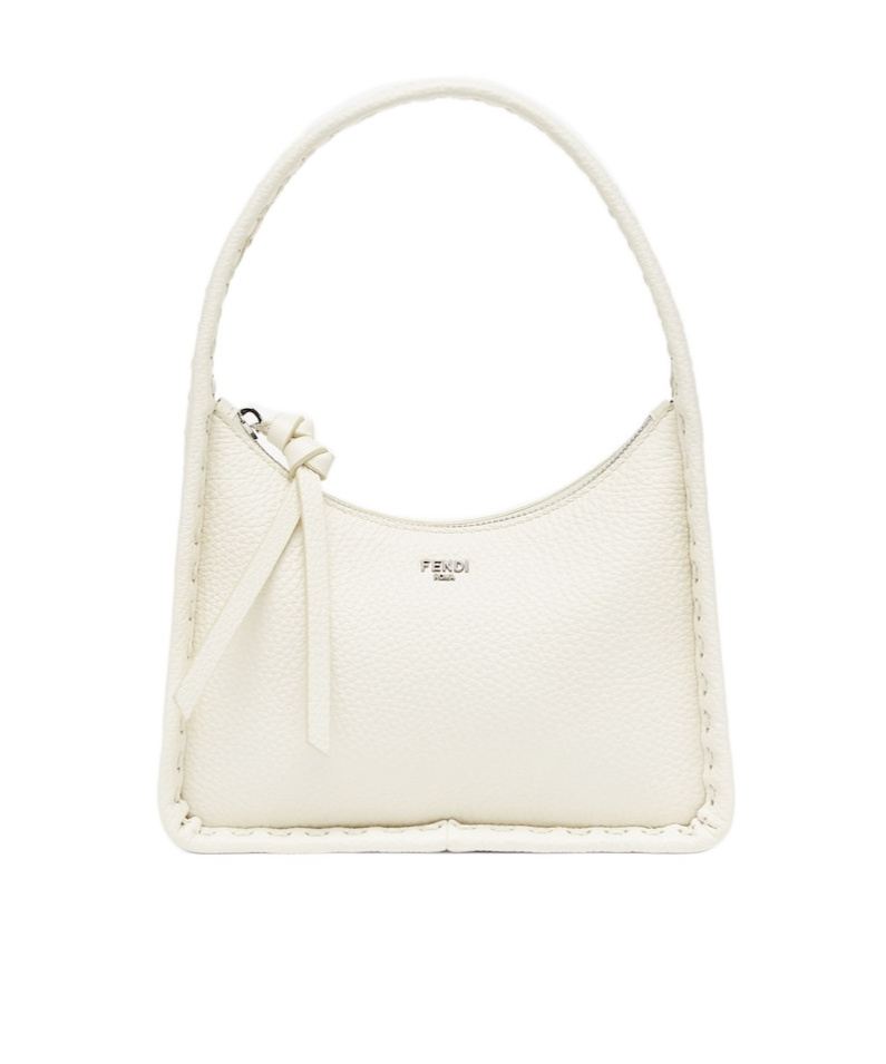 Fendi Mini Fendessence Selleria Tote Bag In White