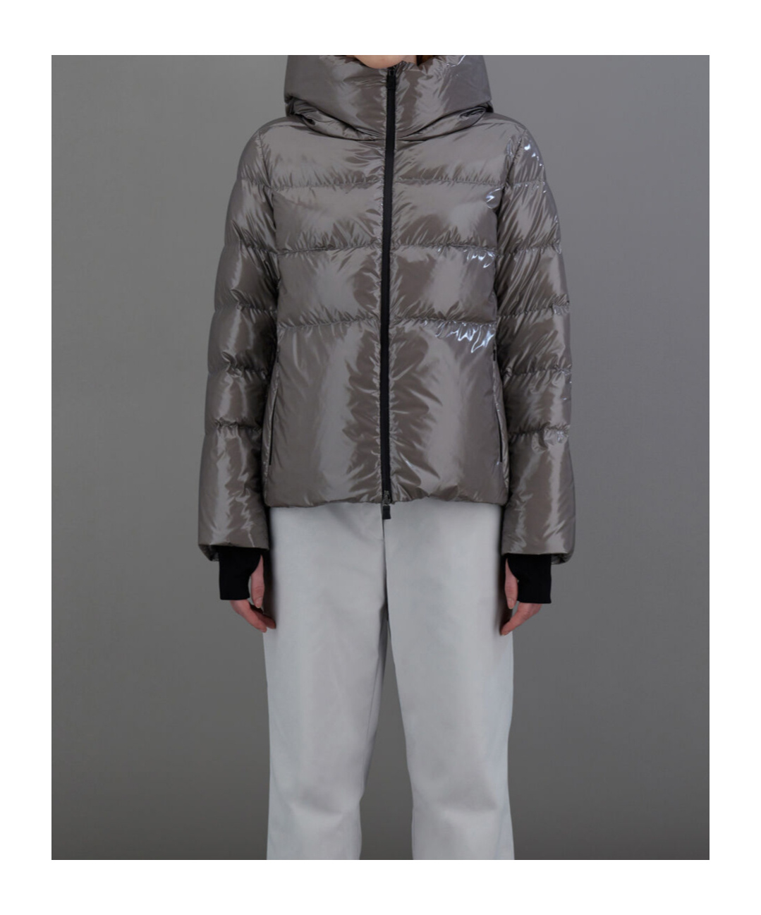 Herno Laminar Jacket In 2l Glazed Ripstop In Black