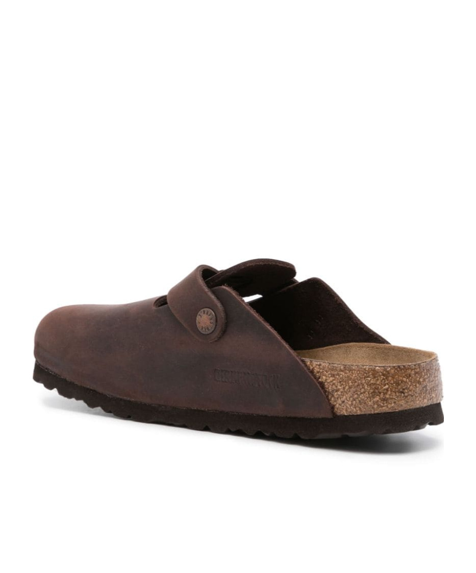 Birkenstock Boston Oiled-leather Clogs In Habana Oiled Leather