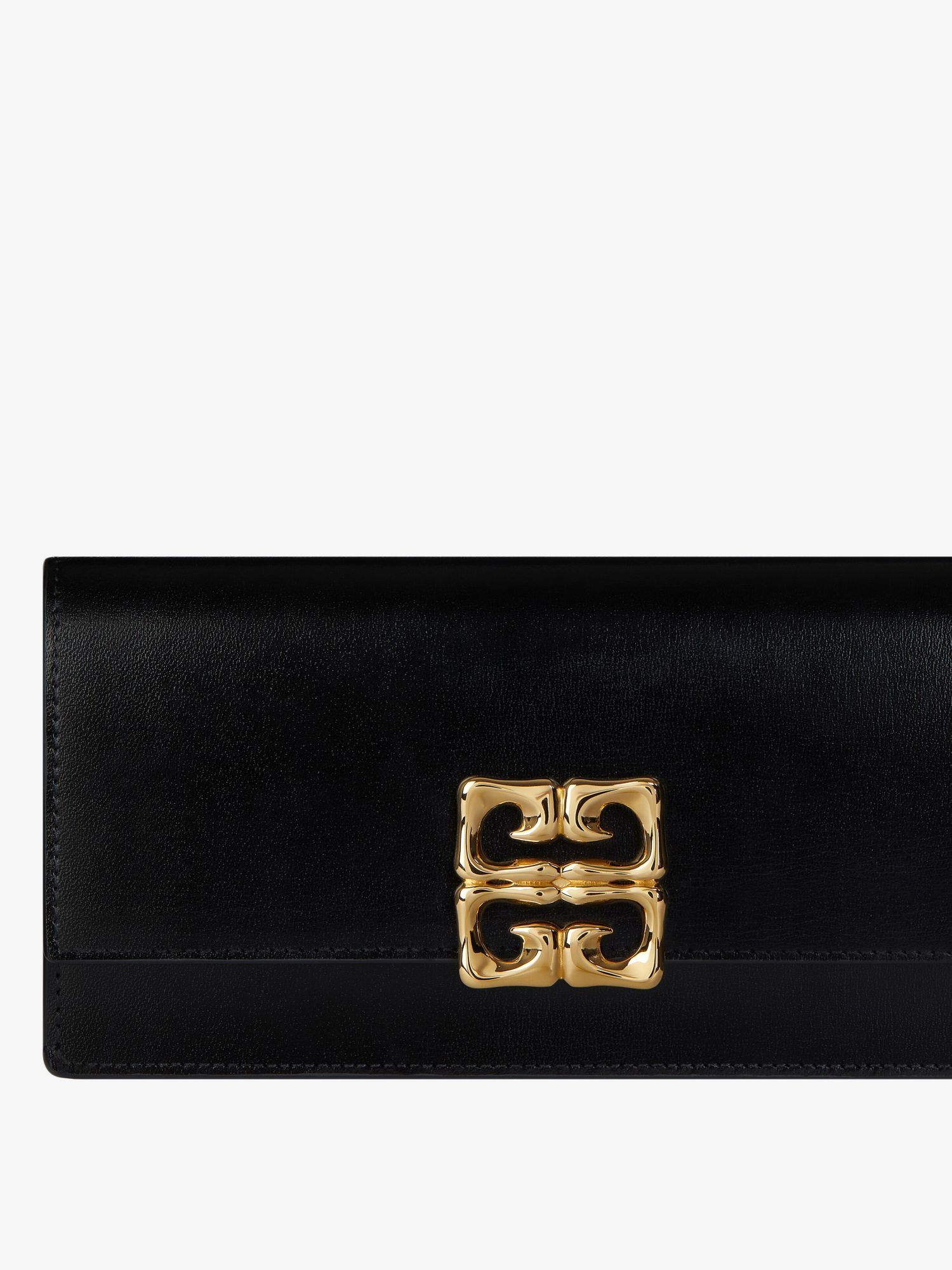 Shop Givenchy 4g Liquid Wallet In Box Leather In Black