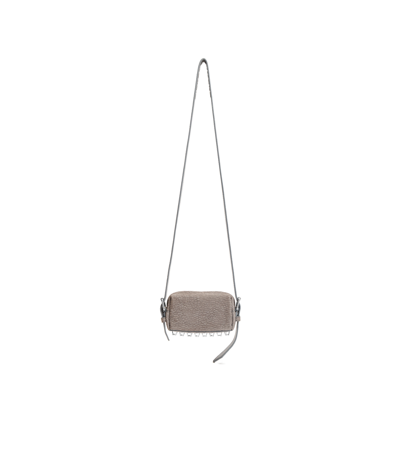 Alexander Wang Ricco Mini Crossbody Bag In Nubuck Leather In Nude