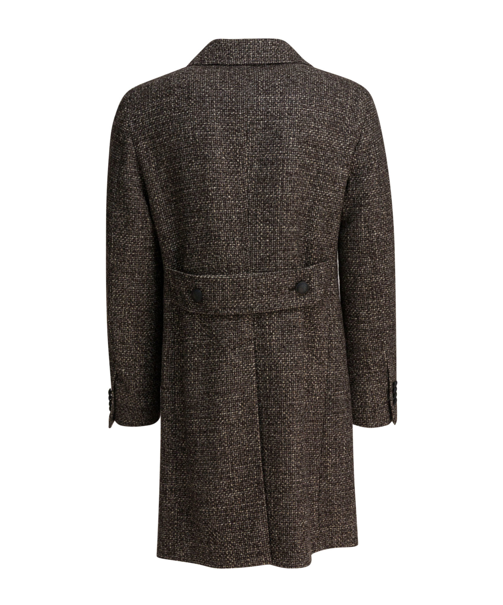 Tagliatore Double-breasted Tailored Coat In Brown