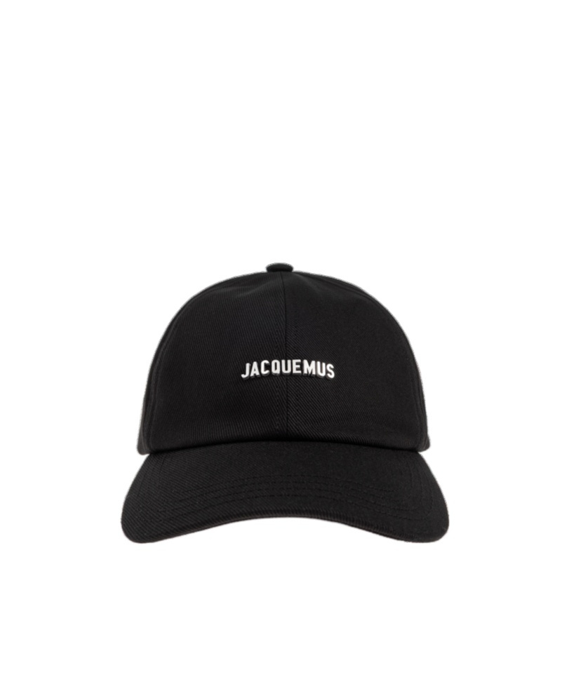 Jacquemus Gadjo Baseball Cap With Logo Plaque In Black