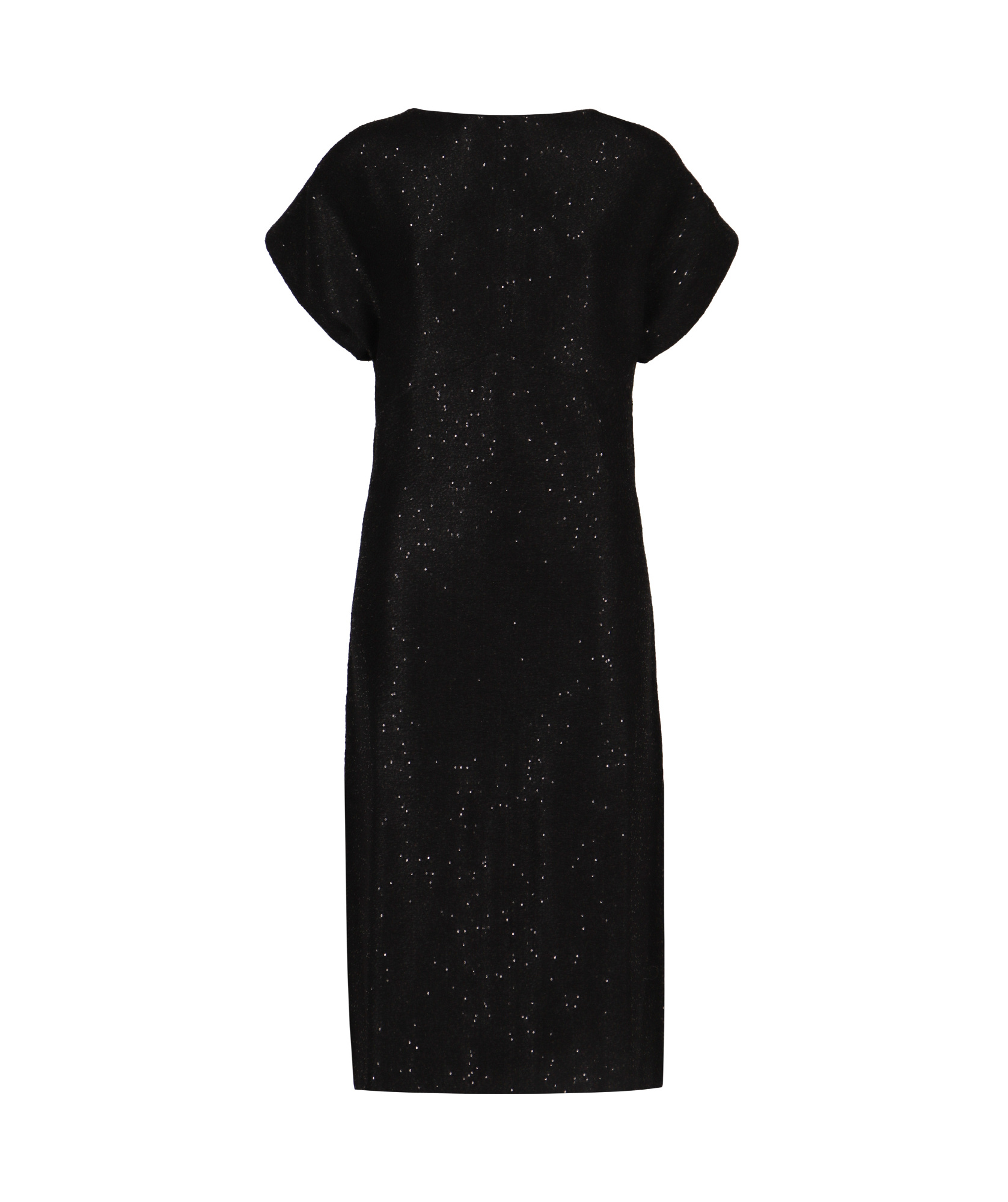 Shop Philosophy Di Lorenzo Serafini Sequin Short-sleeved Dress In Black