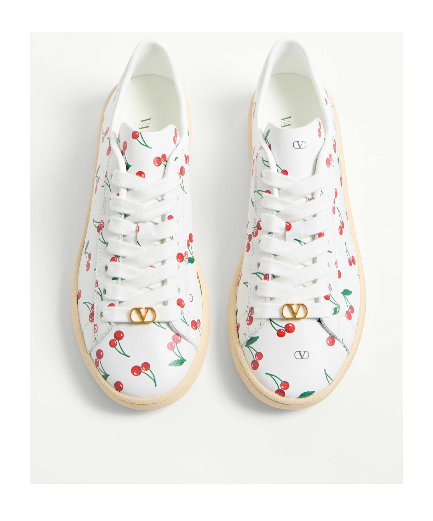 Valentino Garavani Royco Sneaker In Soft Nappa Calfskin In White