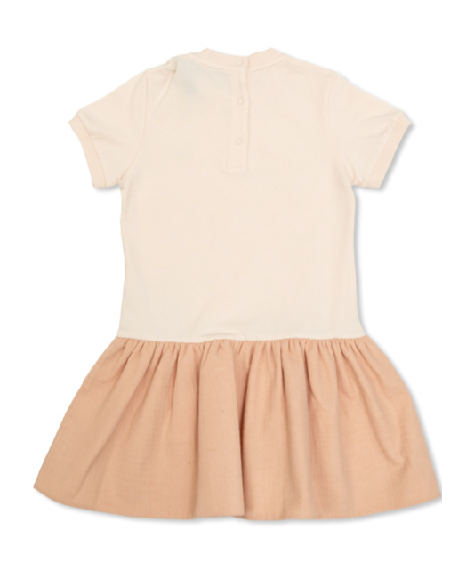 Moncler Short Sleeve Dress In Pink
