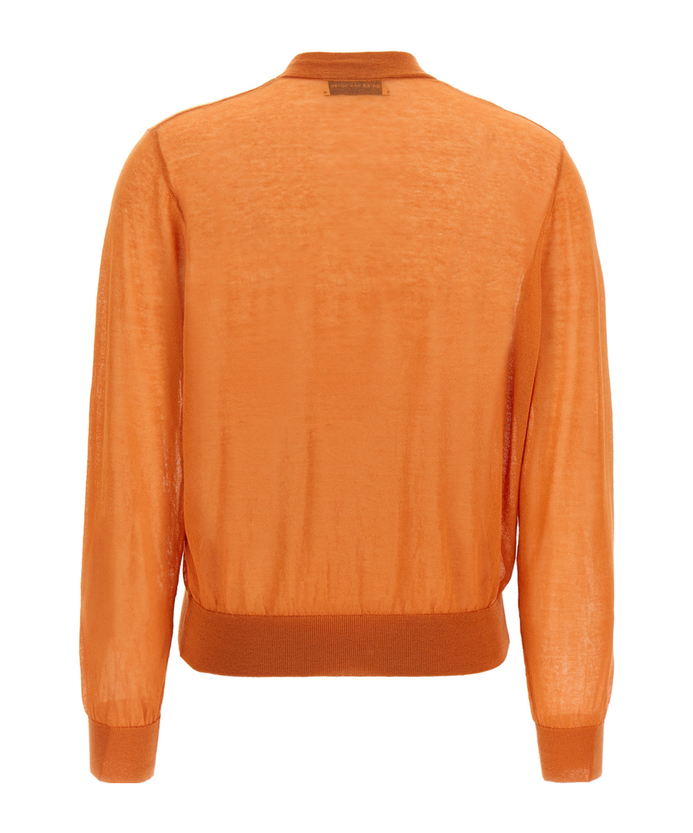Dries Van Noten Long-sleeved Cardigan In Orange