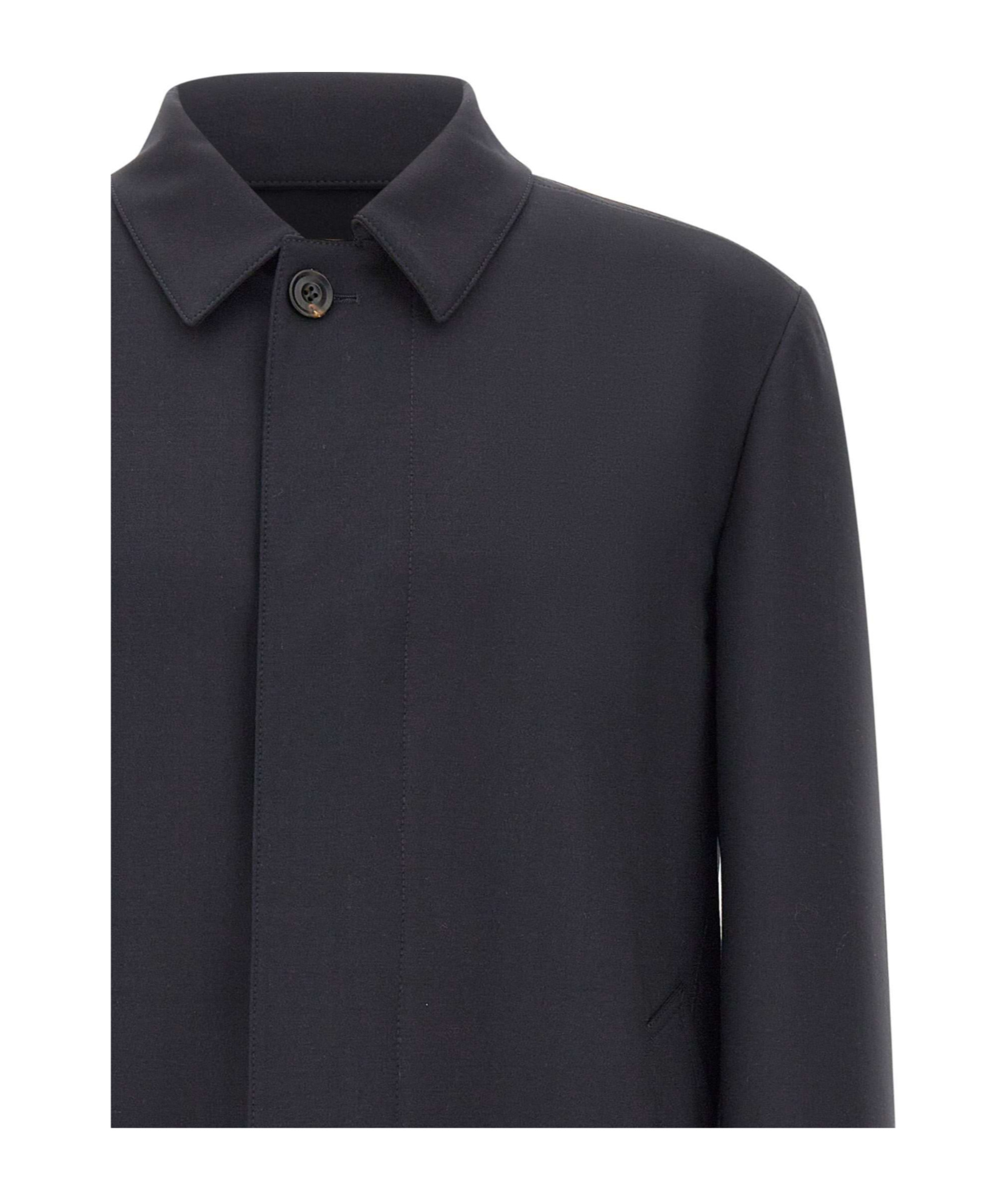 Corneliani Single-breasted Coat In Black