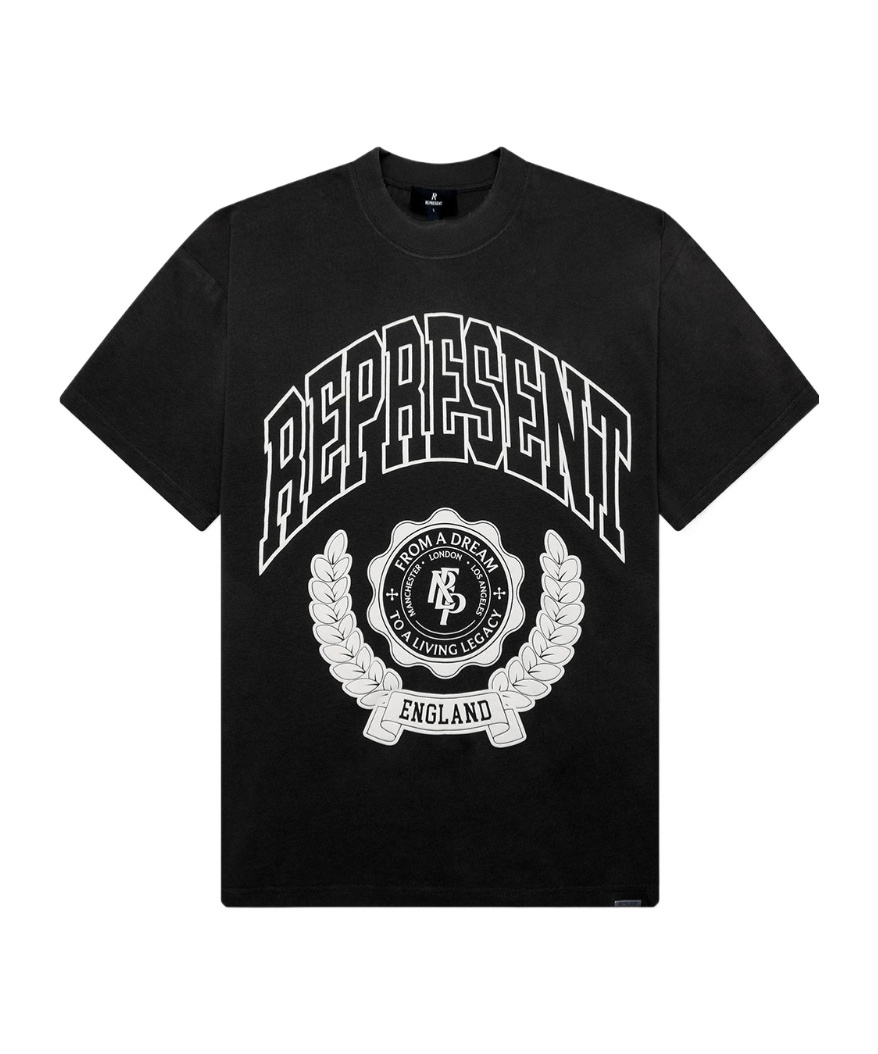 Represent Graphic-print Crew-neck T-shirt In Black