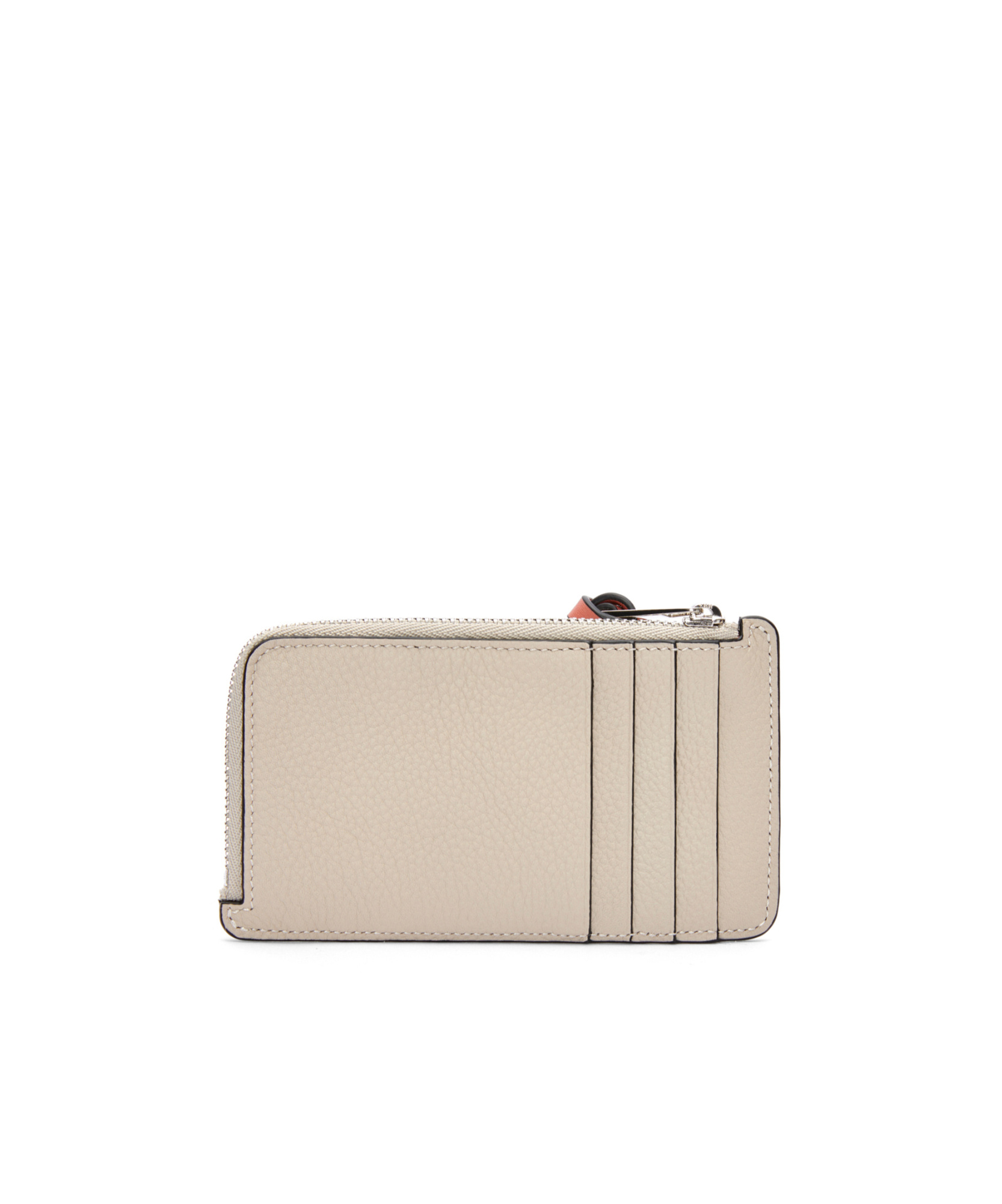 Loewe Grain Logo Wallet In Nude