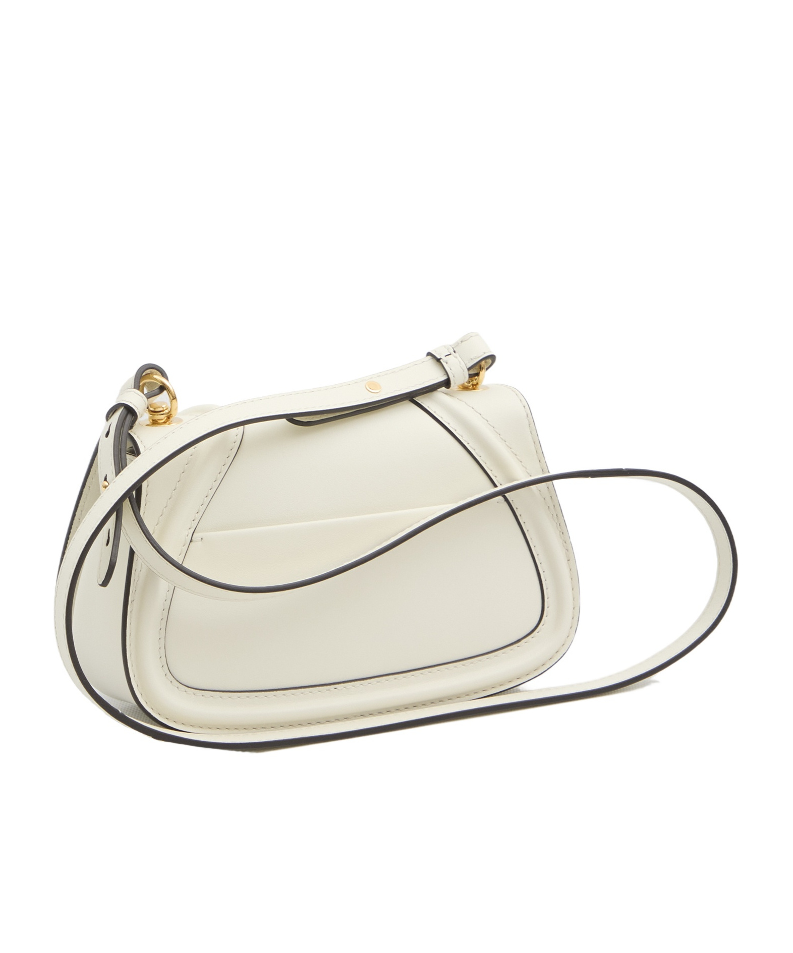 Gucci Medium Blondie Leather Cross Body Bag In White