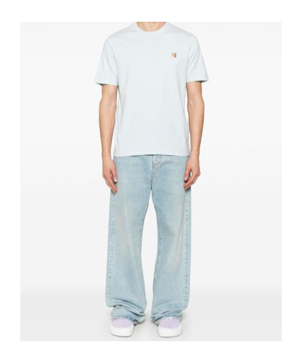 Maison Kitsuné Fox Head-patch T-shirt In White