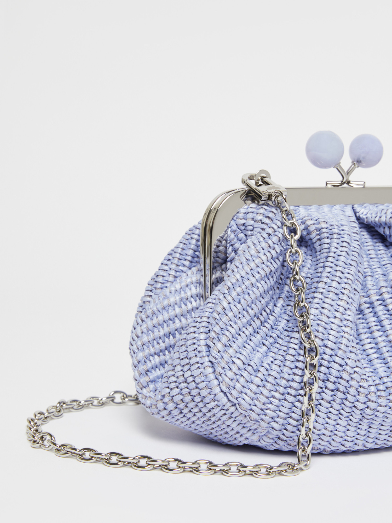 Weekend Max Mara Palmas Chained Pastry Bag In Blue