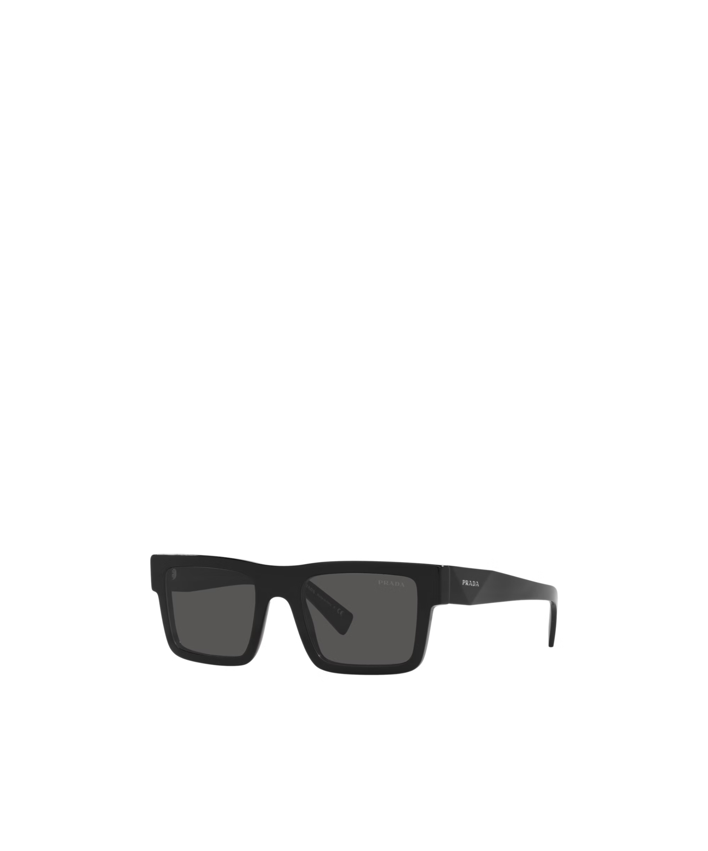 Prada Square Design Sunglasses In Black