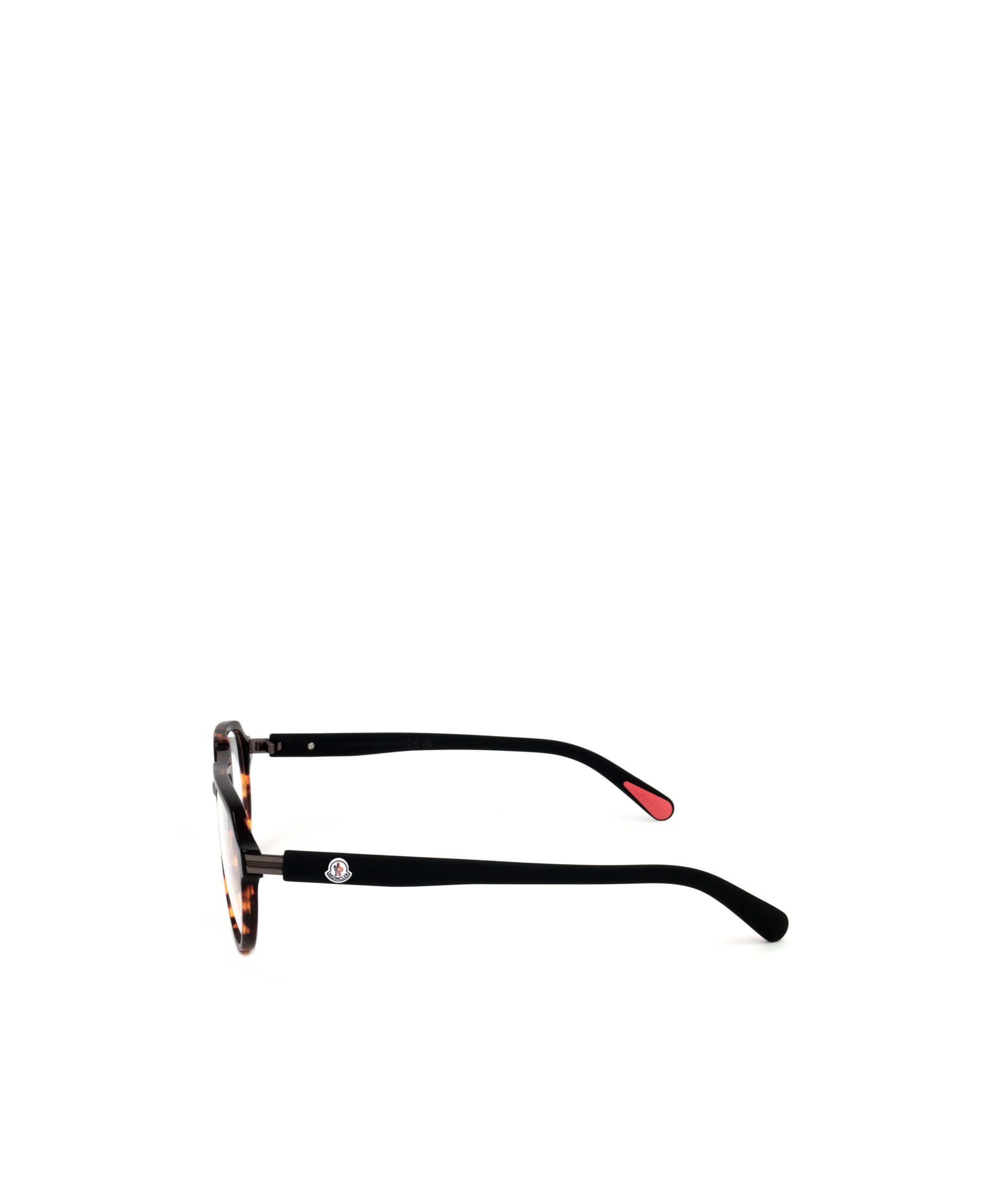Moncler Tortoiseshell Pilot-frame Glasses In Black