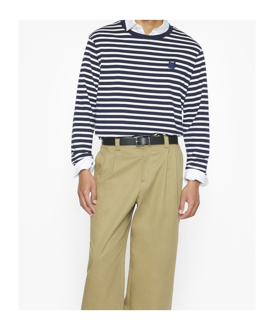 Maison Kitsuné Maison Kitsune Embroidered Cotton Oversize T-shirt In Multi