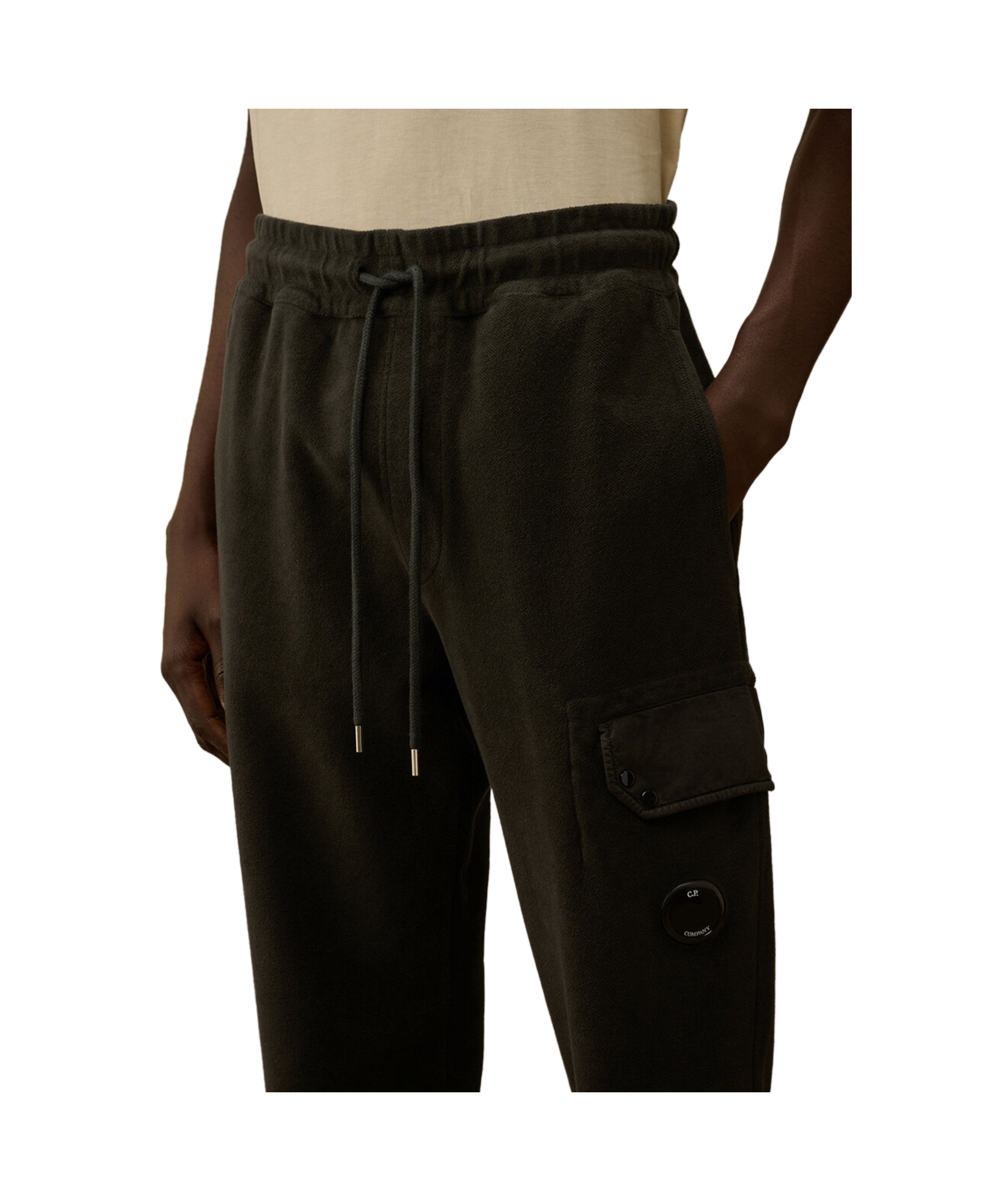 C.p. Company Drawstring Sweatpants In Green