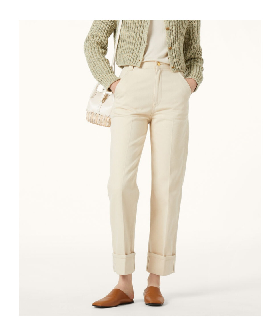 Loro Piana Jeans With Belt Loops In Soft Sand